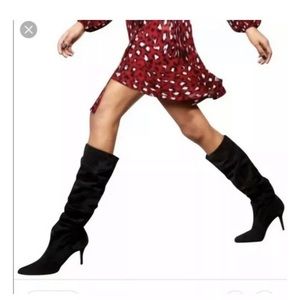 Black suede Stuart weitzman boots New in box